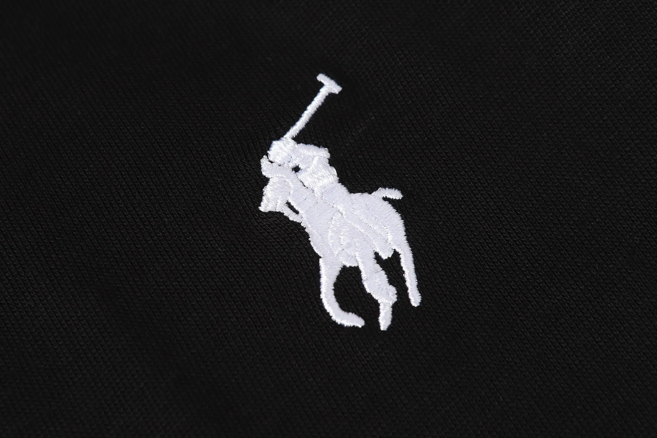 P140 💰 Actual pictures [High-end quality] Code: 8912# Color: Black White Size: S to XXL 2026ss New Ralph Lauren 320g customized fabric Round neck short sleeves Special embroidery Burnt patch Loose version for men and women